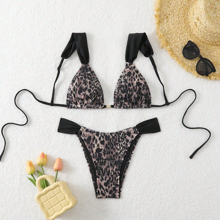 Damen Triangel-Bikini mit elegantem Banddesign Drune