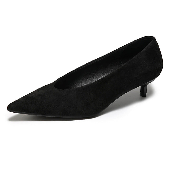 Damen Elegante Pumps aus hochwertigem Veloursleder mit geschmeidiger Form Drune