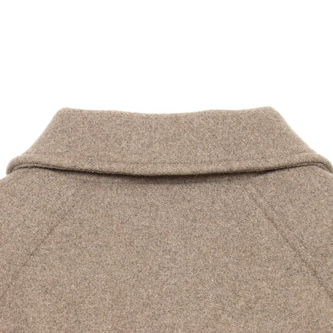 Damen Kurze Wollmix-Jacke mit Frontreißverschluss und Kordelzugsaum Drune