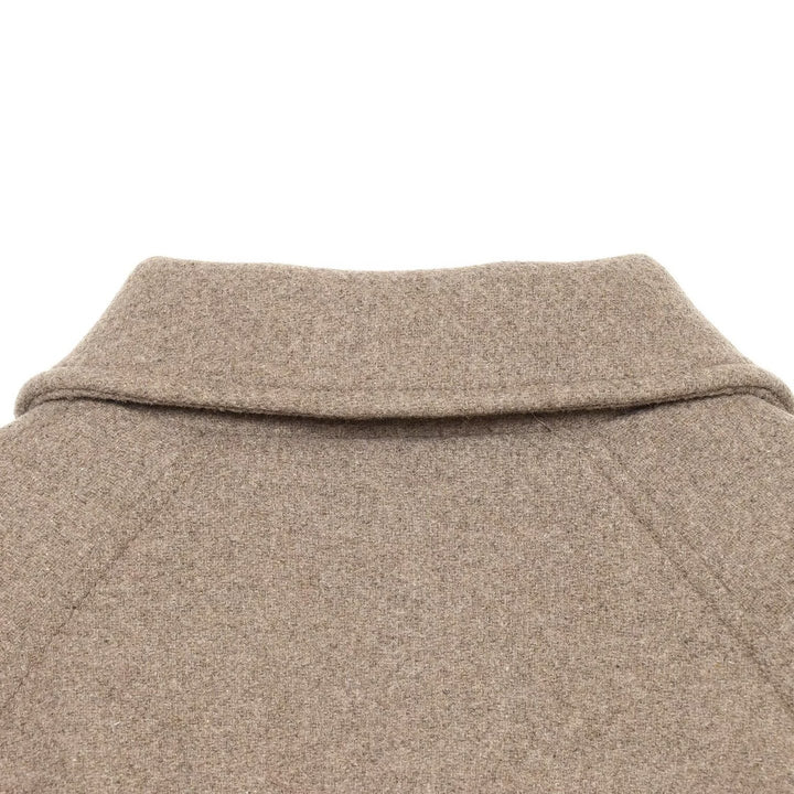 Damen Kurze Wollmix-Jacke mit Frontreißverschluss und Kordelzugsaum Drune