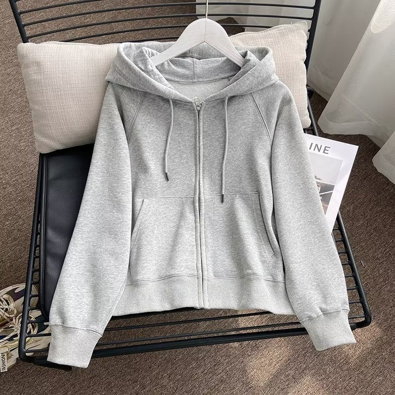 Damen lässige Kapuzenjacke mit sportlichem Schnitt Drune