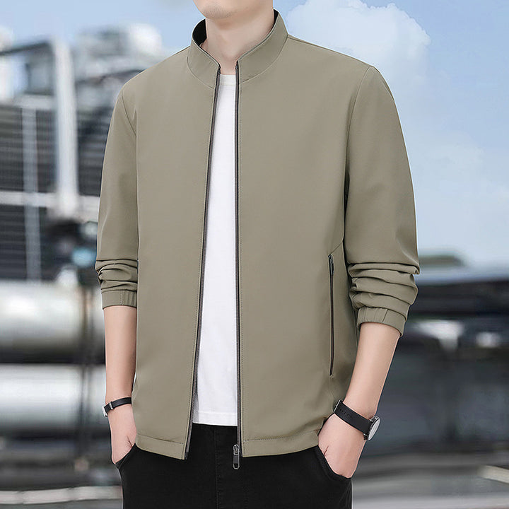 Herren Leichte Übergangsjacke mit hohem Kragen Drune