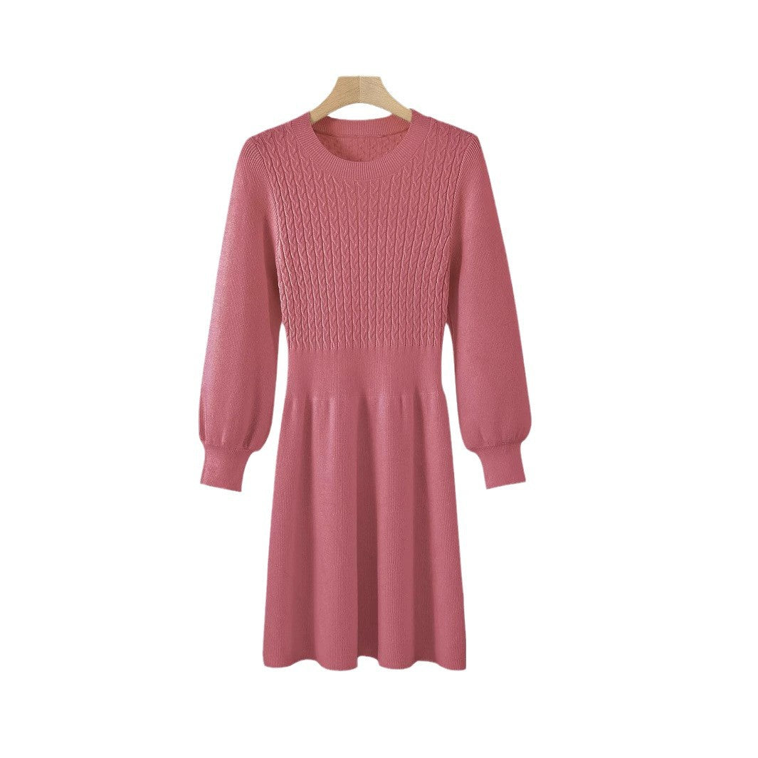 Damen Strickkleid mit strukturiertem Oberteil Drune