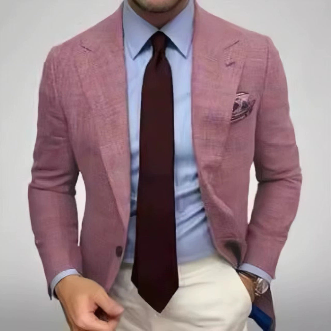 Herren modischer karierten Blazer mit hohem Tragekomfort und eleganten Details Drune