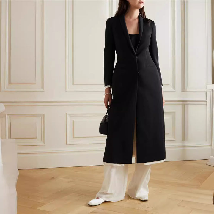 Damen eleganter Dufflecoat mit schickem Revers Drune