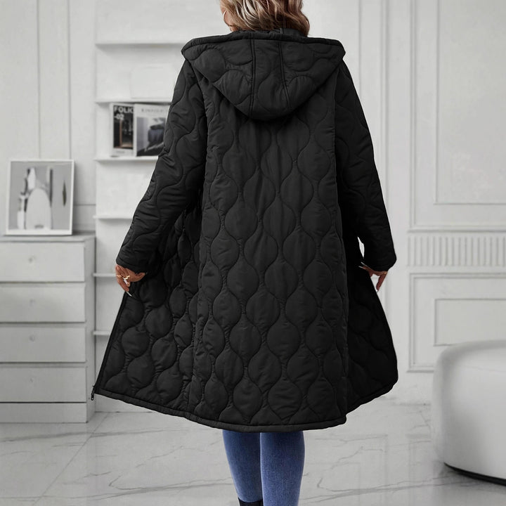 Damen Kapuzenjacke mit eleganter Steppung und langen Ärmeln Drune
