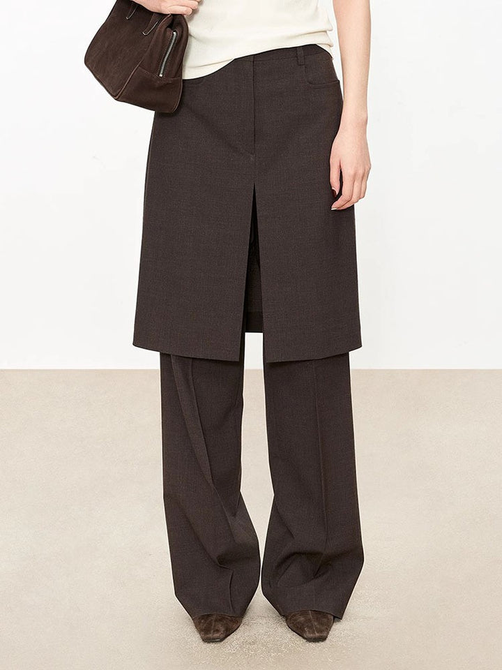 Damen elegante weite Anzughose mit innovativem Design Drune