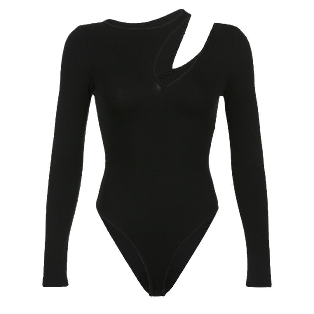 Damen Langarm Shirt mit asymmetrischem Ausschnitt Drune