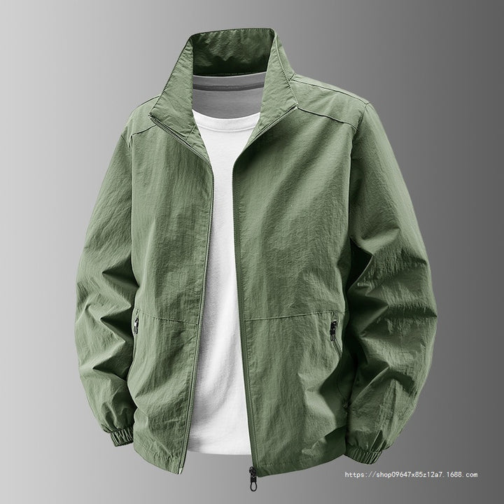 Herren Ultralight Technical Blousonjacke mit elastischen Bündchen, verdeckten Reißverschlusstaschen & atmungsaktivem Nylonmix Drune
