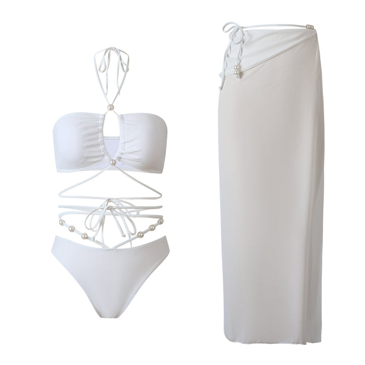 Damen Bikini-Set mit raffiniertem Cut-Out-Design und abnehmbarem Wickelrock Drune