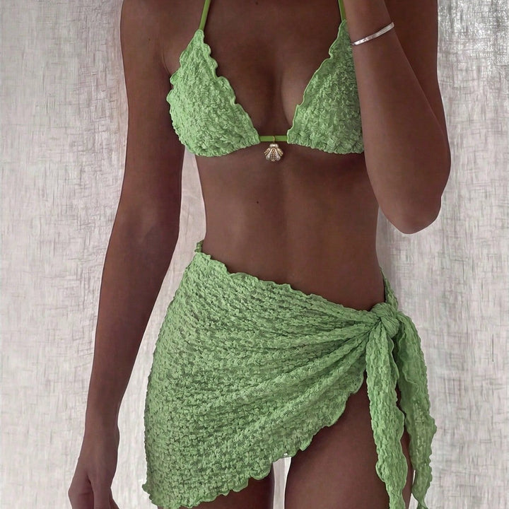 Damen Bikiniset mit Rüschen Drune