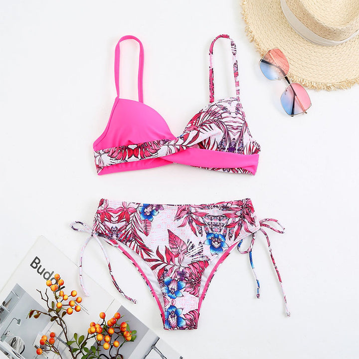 Damen Design-Bikini mit modernem Wickel-Detail Drune