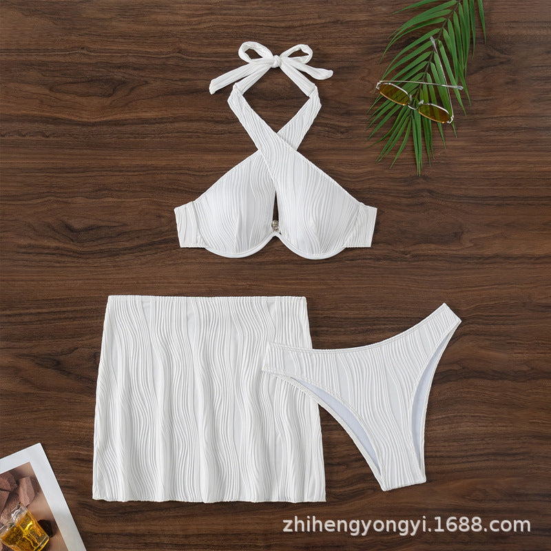 Damen Bandeau-Bikini-Oberteil mit detailverliebt gerafftem Design Drune