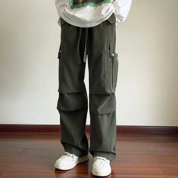 Damen Bequeme Cargo-Hose Drune