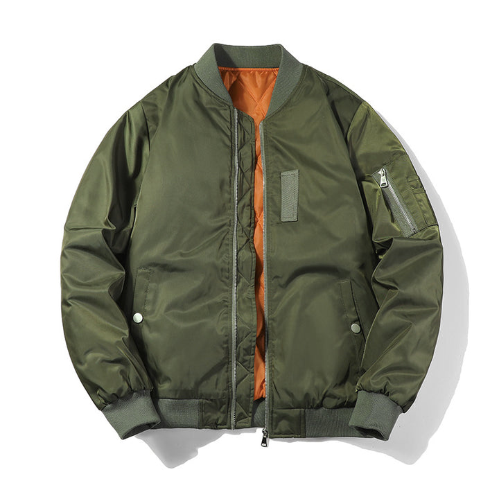 Herren Leichte Nylon-Bomberjacke mit gesteppter Innenfütterung und Ärmeltasche Drune