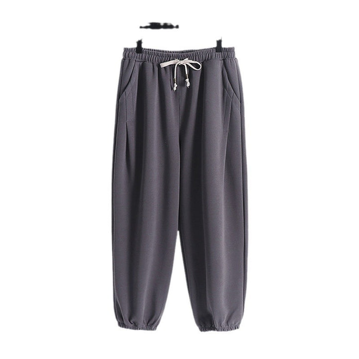 Damen Lässige Jogginghose aus weichem Baumwoll-Mix mit Tunnelzug und elastischen Knöchelbündchen Drune