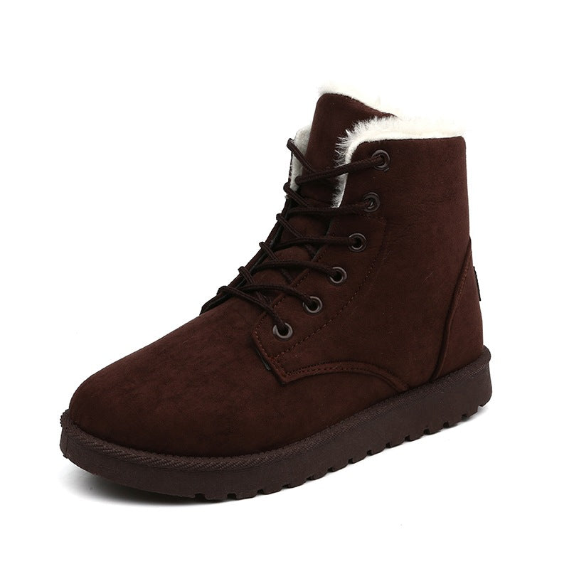 Damen gefütterte Winterboots mit strapazierfähigem Obermaterial und rutschfester Sohle Drune