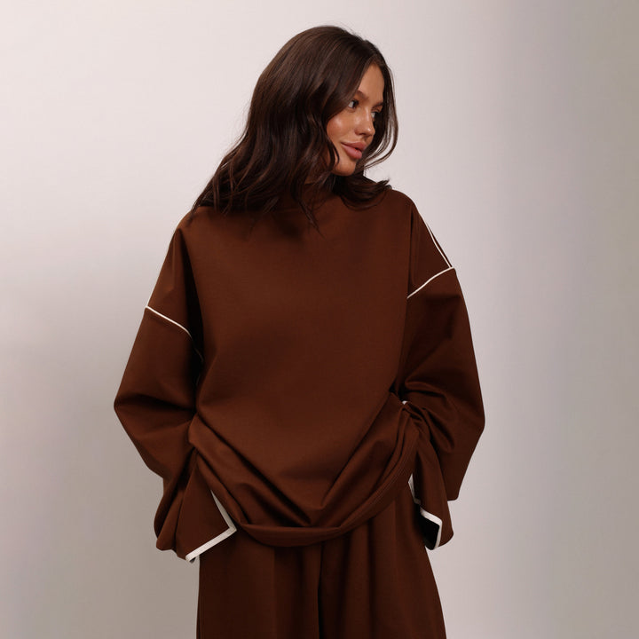 Damen Modisches Oversized Zwei-in-eins Kleidungsset Drune