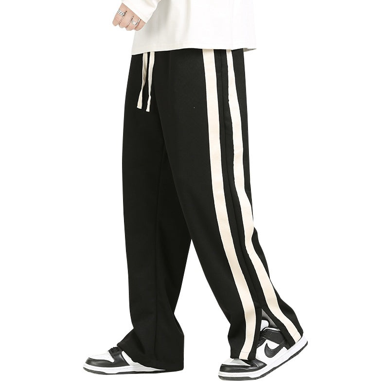 Herren Sportliche Freizeithose mit Streifen Drune