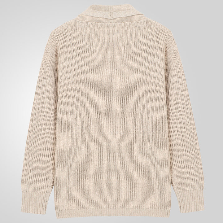 Herren Strickjacke mit strukturiertem Design und eleganten Knöpfen Drune