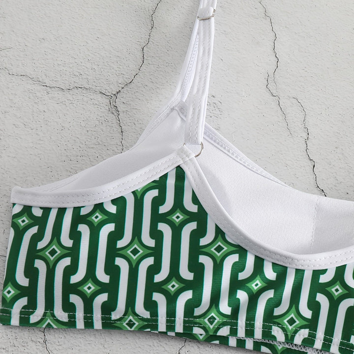 Damen Bikini-Set mit verträumtem geometrischem Muster Drune