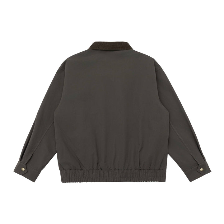 Herren Oversize Workwear-Jacke mit Kordkragen und großen Pattentaschen Drune