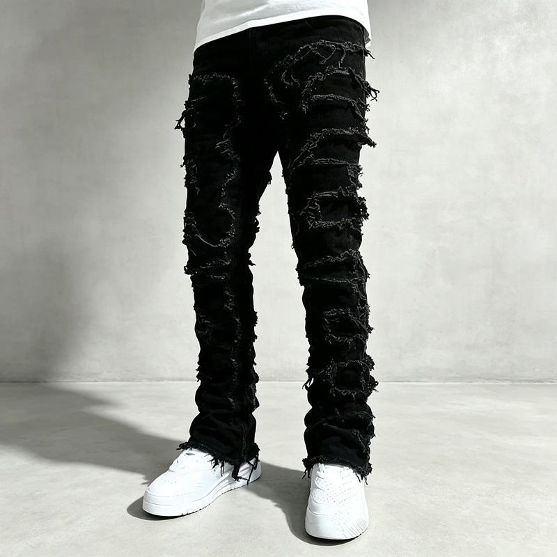 Herren Destroyed Skinny Jeans Drune
