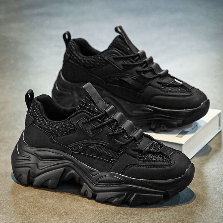 Damen Sportliche Chunky Sneaker mit atmungsaktiver Materialstruktur und rutschfester Gummisohle Drune