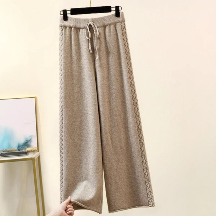 Damen Hochwertige weite Strickhose Drune