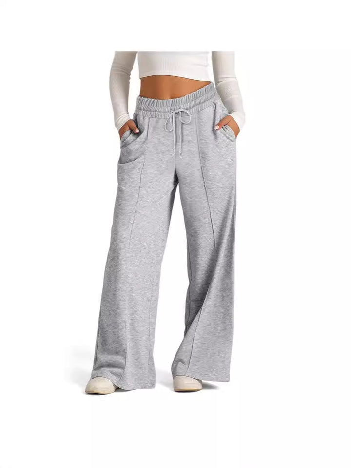 Damen Entspannte Passform Weite-Leg Lounge-Hose Drune
