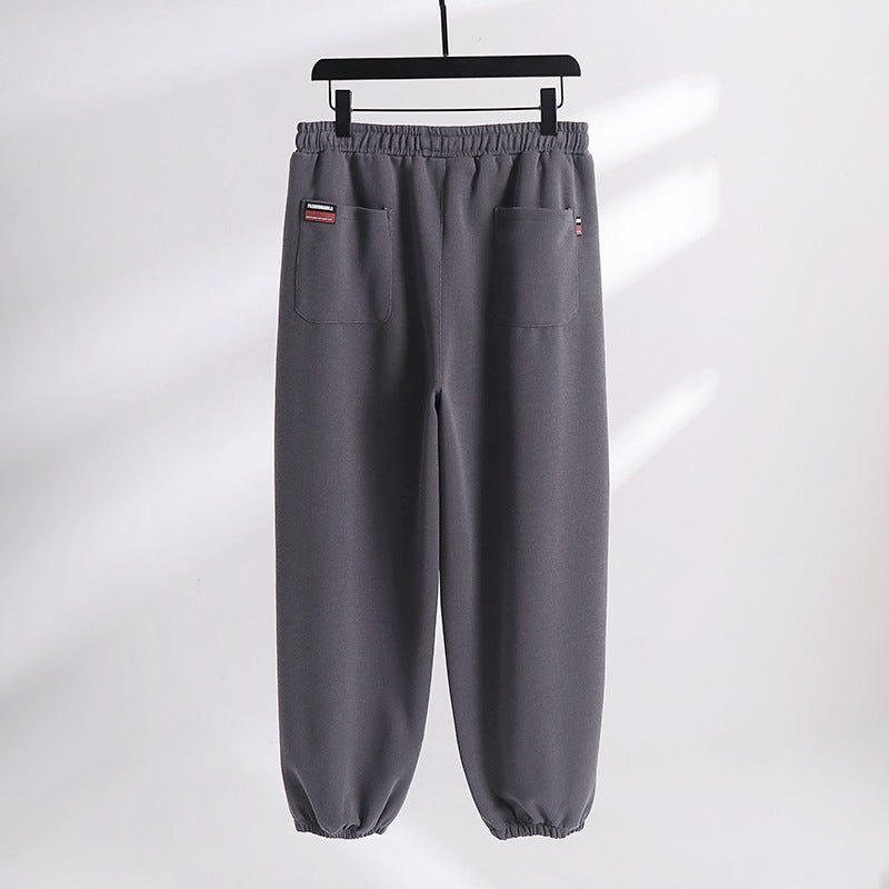 Damen Lässige Jogginghose aus weichem Baumwoll-Mix mit Tunnelzug und elastischen Knöchelbündchen Drune