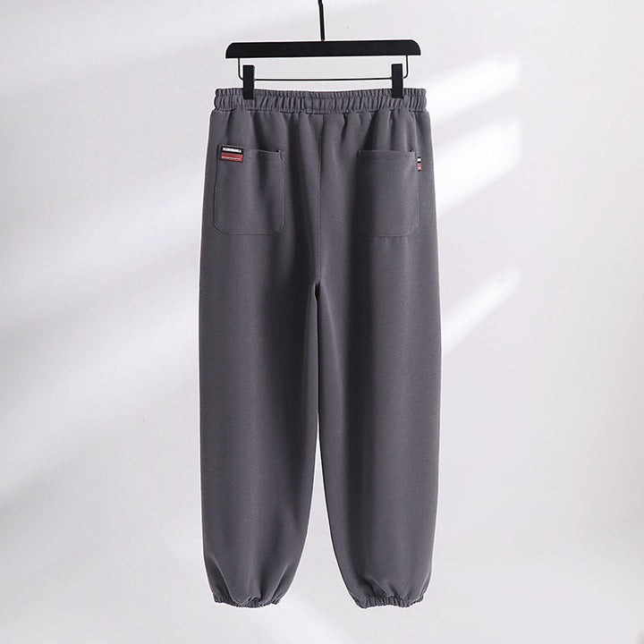 Damen Lässige Jogginghose aus weichem Baumwoll-Mix mit Tunnelzug und elastischen Knöchelbündchen Drune