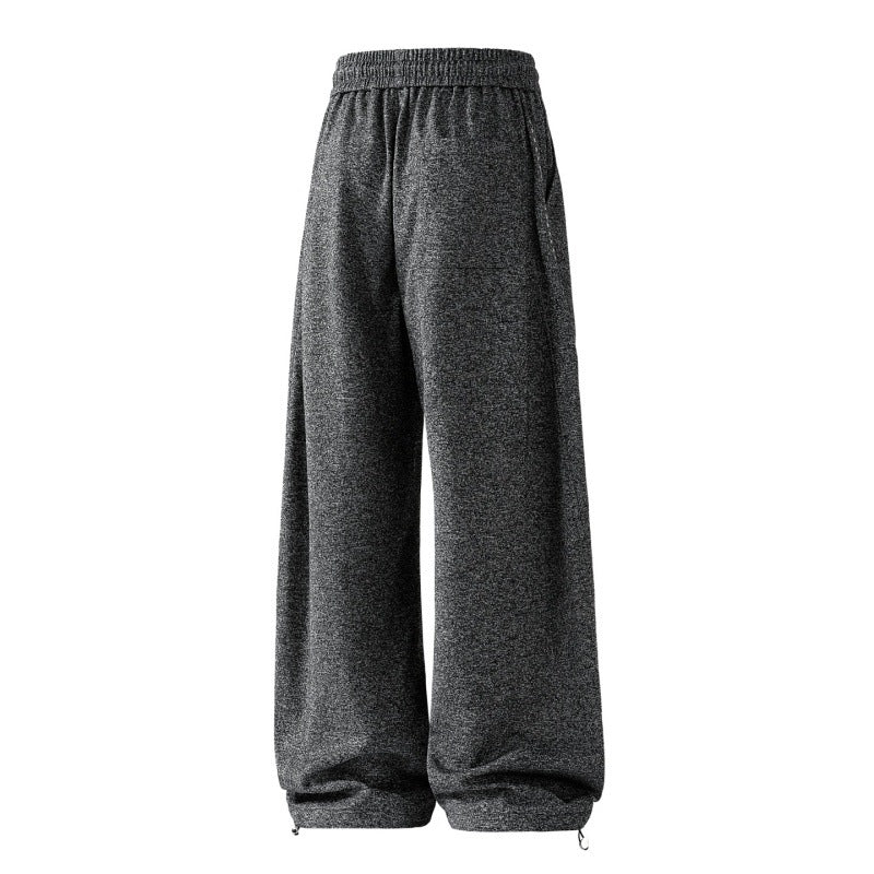 Damen weite Lounge-Sweatpants mit elastischem Kordelbund und dekorativer Seitennaht Drune