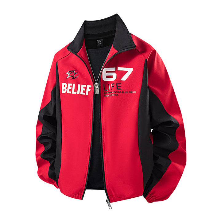 Herren Sportliche Übergangsjacke mit Reißverschluss und praktischen Taschen Drune
