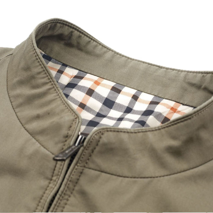 Herren leichte Übergangsjacke mit praktischem Stehkragen und atmungsaktiver Textur Drune