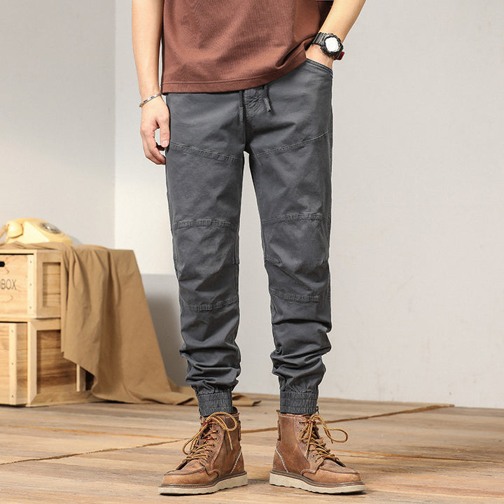 Herren Maskulin-Workwear Trekking-Joggerhose mit verstärkten Kniepatches und elastischem Saum Drune