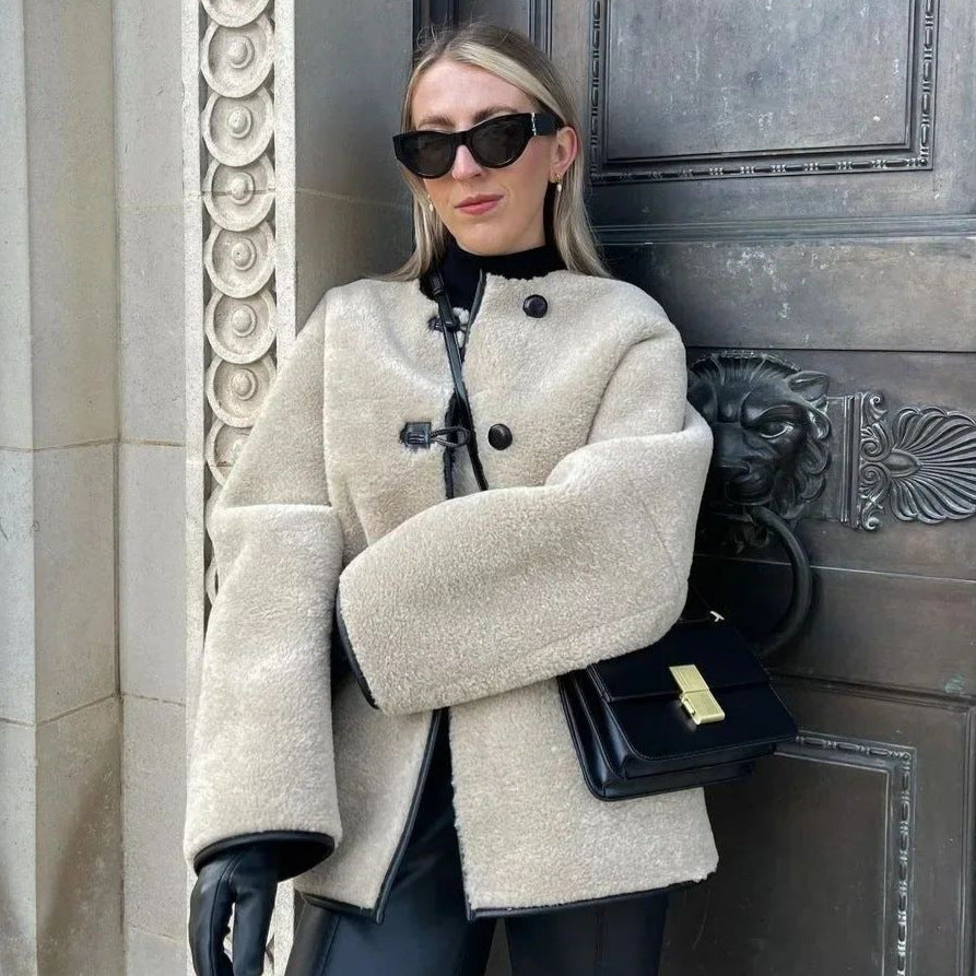 Damen Kuschelige Fleecejacke mit praktischen Taschen Drune