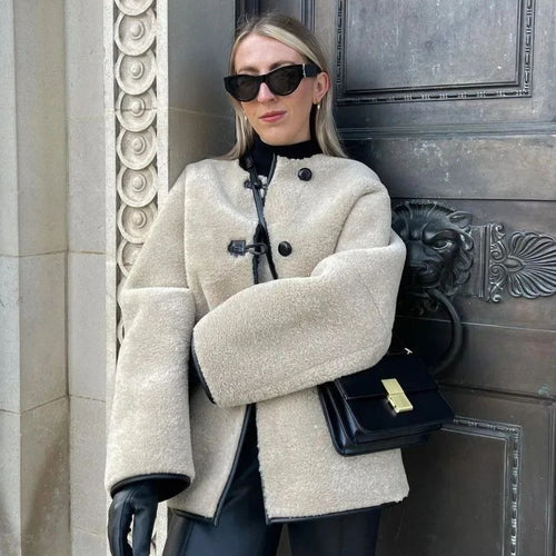 Damen Kuschelige Fleecejacke mit praktischen Taschen Drune