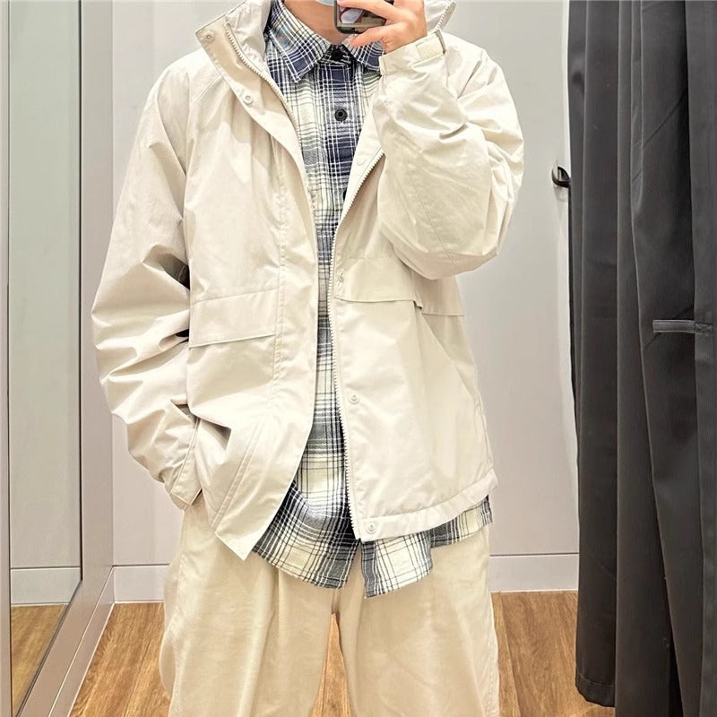 Herren Funktionsjacke mit verstellbarem Kragen Drune