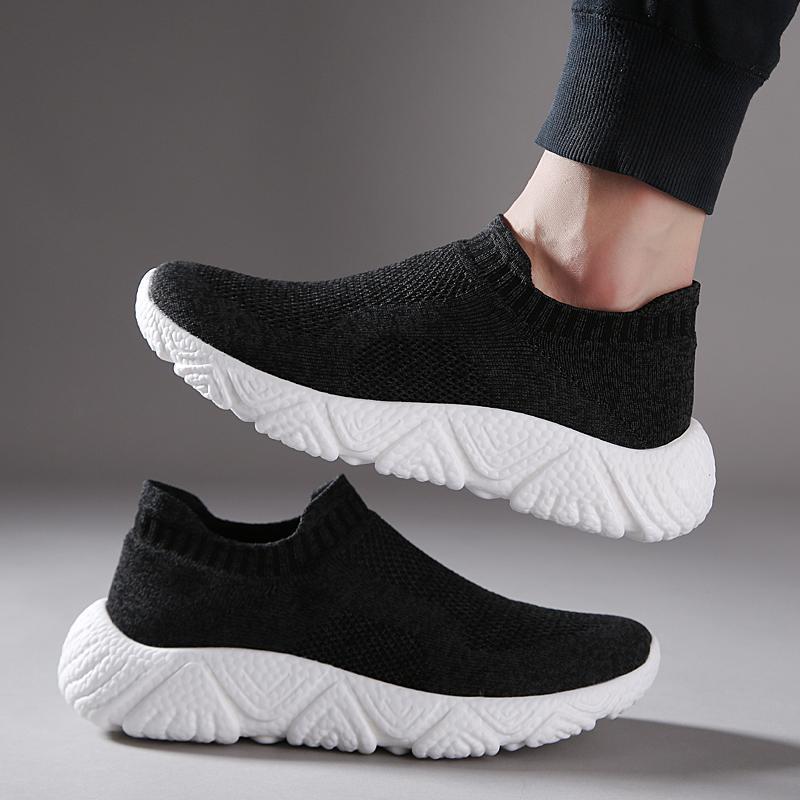 Unisex nan Schlupfschuh-Citywalker mit elastischem Maschenoberteil und skulpturierter Wellenlaufsohle Drune
