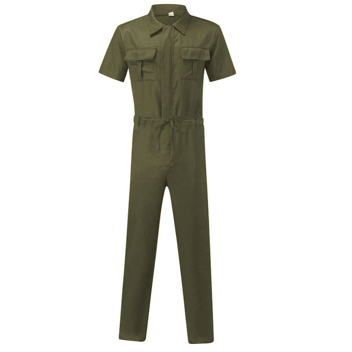 Damen Overall mit praktischen Taschen und elastischem Bund Drune