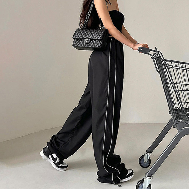 Damen Bequeme Sporthose mit elastischem Bund Drune