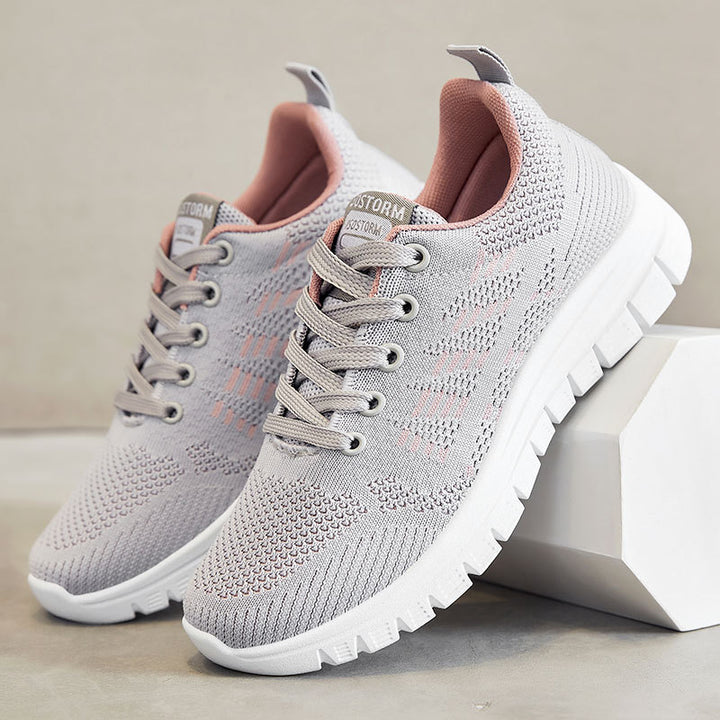 Damen Hochleistungs Atmungsaktive Lauf Sneakers mit Gepolstertem Support Drune