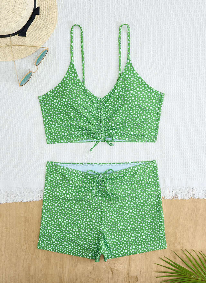 Damen Sportliches Bikini-Set mit verstellbaren Trägern Drune