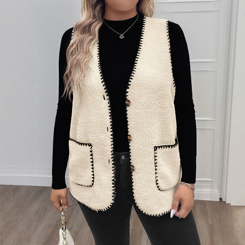 Damen Kuscheliger Cardigan mit Knopfdetails Drune