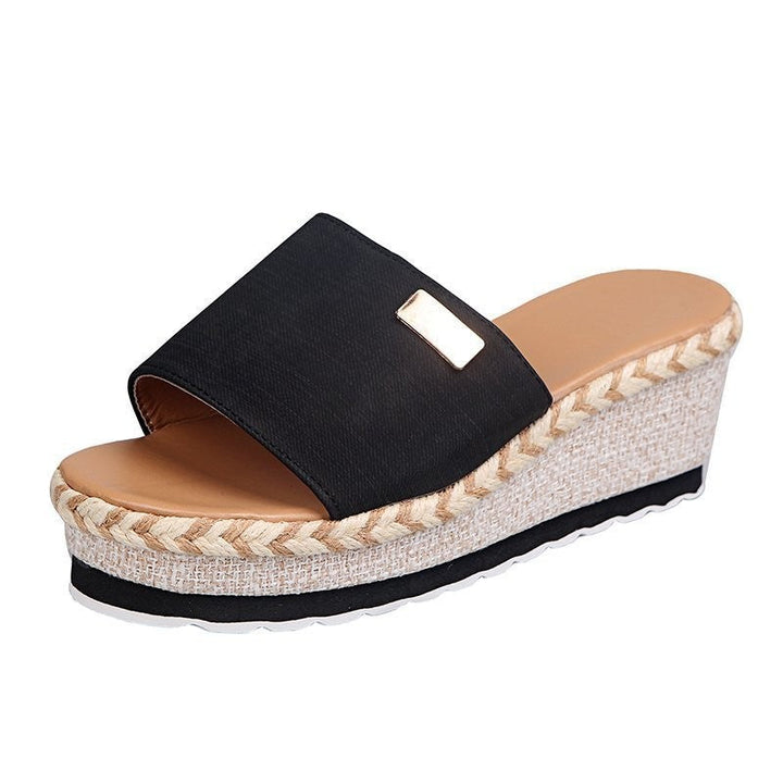 Damen Komfortable Keil-Sandalen Drune