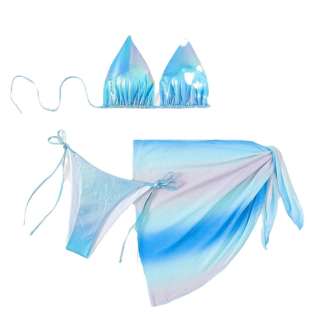 Damen Triangel-Bikini mit verspieltem Wickelrock Drune