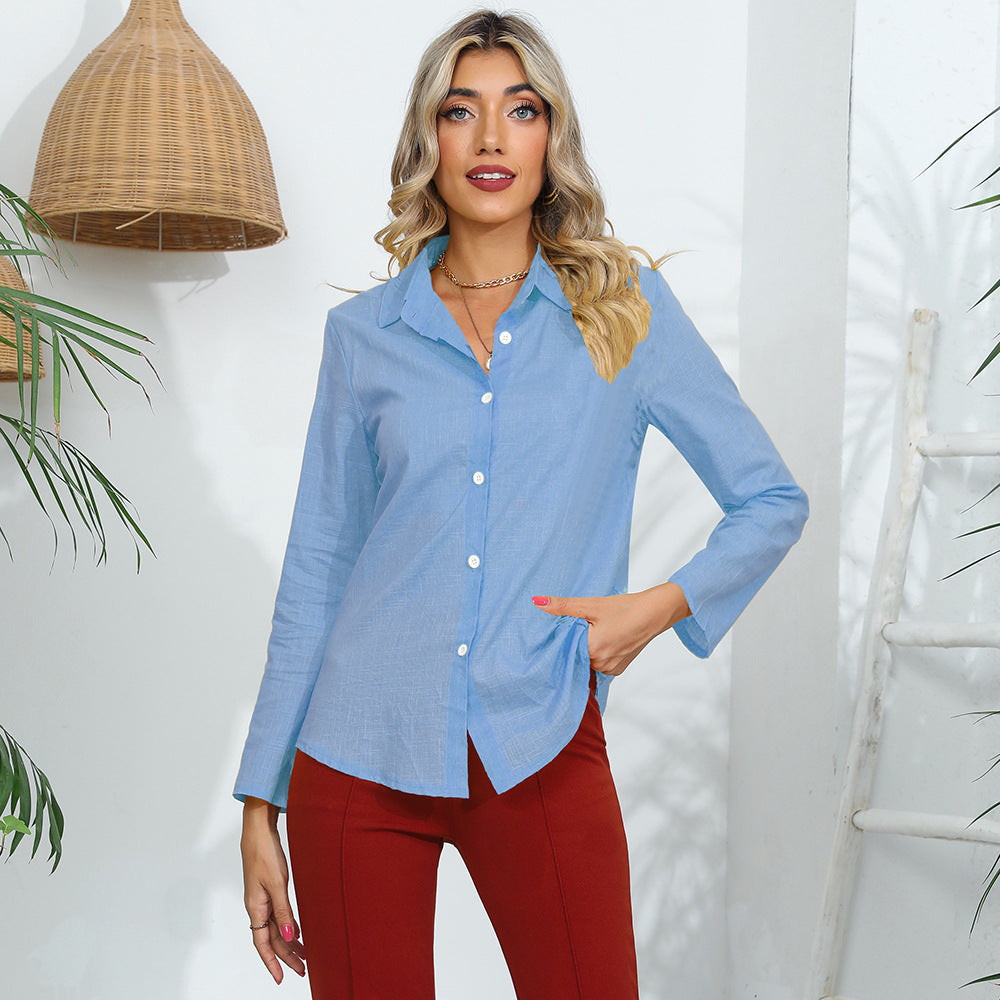 Damen Elegantes und lässiges Blusenoberteil mit kurzen Ärmeln Drune