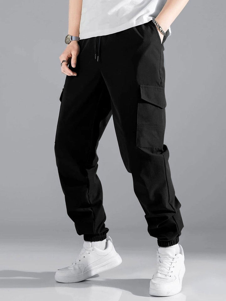 Herren Cargo-Hose mit elastischem Bund und multifunktionalen Taschen Drune
