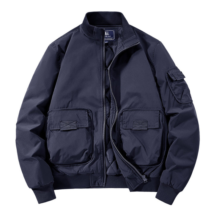 Herren Modische Bomberjacke mit zahlreichen Taschen Drune